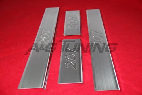 Peugeot 207 Krom Kapı Eşiği Takımı 2006-2012 Paslanmaz Çelik