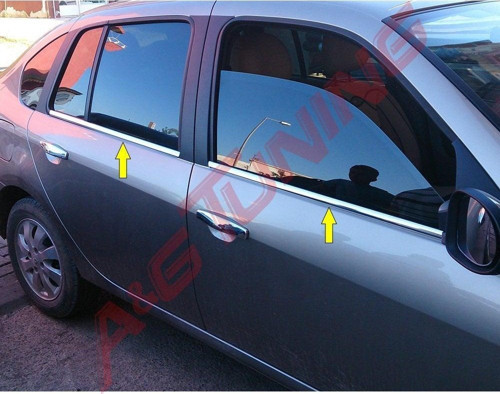 R. Clio 3 Symbol Krom Cam Çıtası Tk 2009-2013 Paslanmaz Çelik
