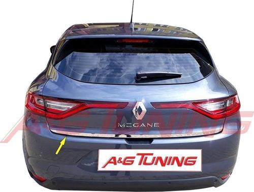 Renault Megane 4 HB Krom Bagaj Alt Çıta Formlu 2016 ve Sonrası Paslanmaz Çelik