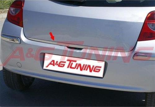 Renault Clio 3 HB Krom Bagaj Alt Çıta Formlu Paslanmaz Çelik