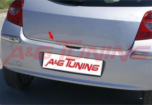 Renault Clio 3 HB Krom Bagaj Alt Çıta Formlu Paslanmaz Çelik