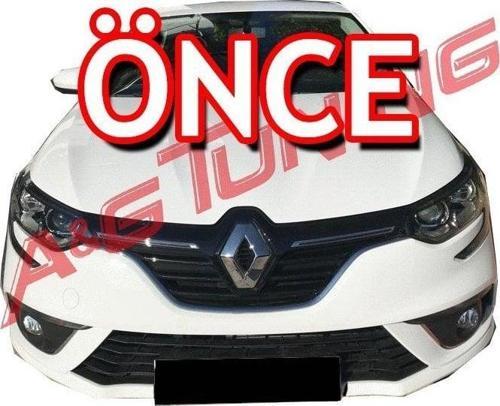 Renault Megane 4 HB/SD Krom Ön Tampon Çıtası 7Prç. 2016-2020 Arası P.Çelik