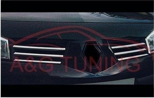 Renault Megane 2 Krom Ön Panjur 2004-2005 6Prç Paslanmaz Çelik