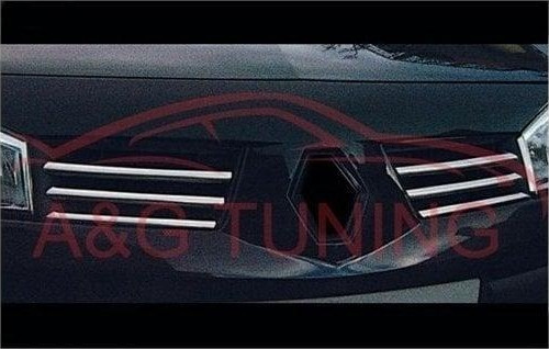 Renault Megane 2 Krom Ön Panjur 2004-2005 6Prç Paslanmaz Çelik