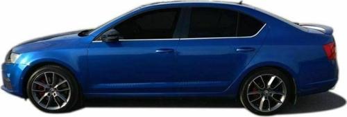 Skoda Octavia 2013-2019 Arası Krom Cam Çıtası 6 parça Paslanmaz Çelik