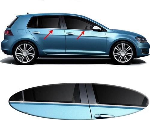 Volkswagen Golf 7 Krom Cam Çıtası Tk 4 Parça Paslanmaz Çelik