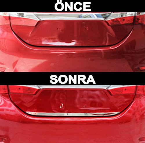 Toyota Corolla Krom Bagaj Alt Çıta Formlu 2013-2019 arası