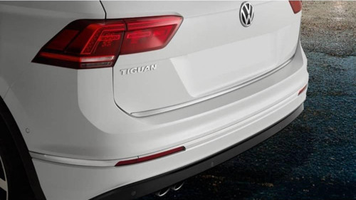 Volkswagen Tiguan Formlu Krom Bagaj Alt Çıta 2016- Üzeri Paslanmaz Çelik