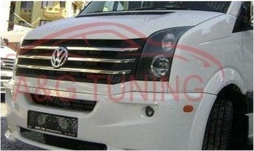 VW Crafter Krom Ön Panjur 2011-2017 6 Parça Paslanmaz Çelik