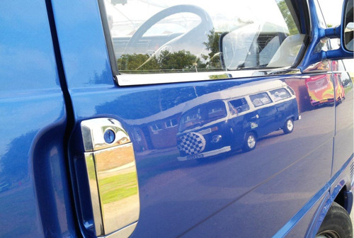 VW T4 Krom Caravelle Cam Çıtası 2Prç. 1995-2003 P.Çelik