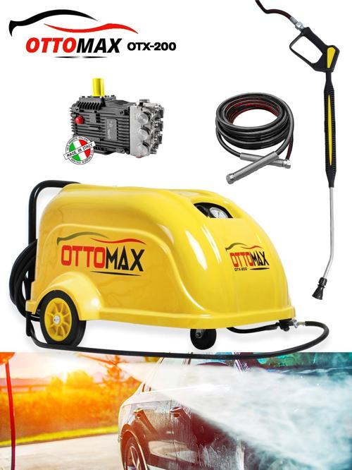 OTX-200 Yüksek Basınçlı 200 Bar İtalyan Pompa Oto Yıkama Makinesı 12 Metre Hortumlu Trifaze
