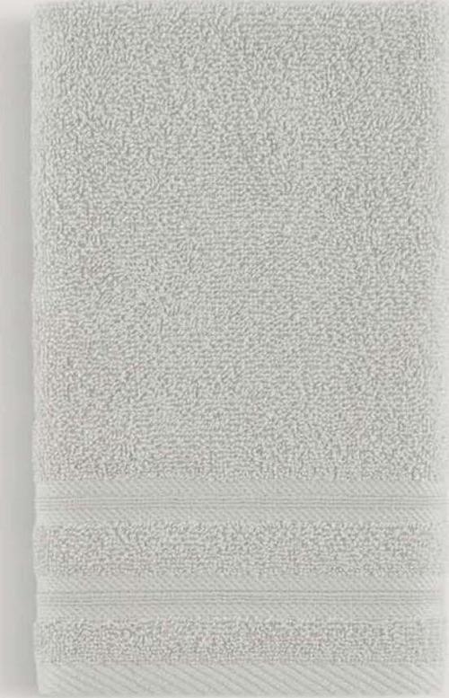 Pure Bukle Bordürlü Havlu Açık Grı 90X150