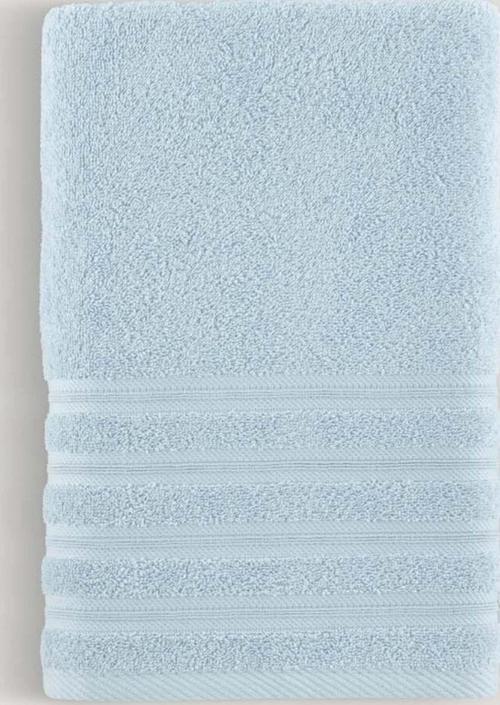 Pure Bukle Bordürlü Havlu Açık Mavi 70X140