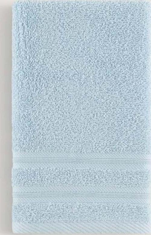 Pure Bukle Bordürlü Havlu Açık Mavı 90X150