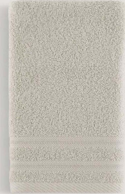 Pure Bukle Bordürlü Havlu Bej 30X50