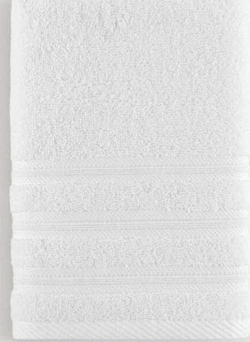Pure Bukle Bordürlü Havlu Beyaz 50X90