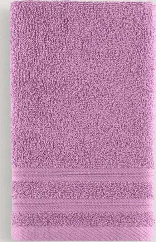 Pure Bukle Bordürlü Havlu Eflatun 30X50