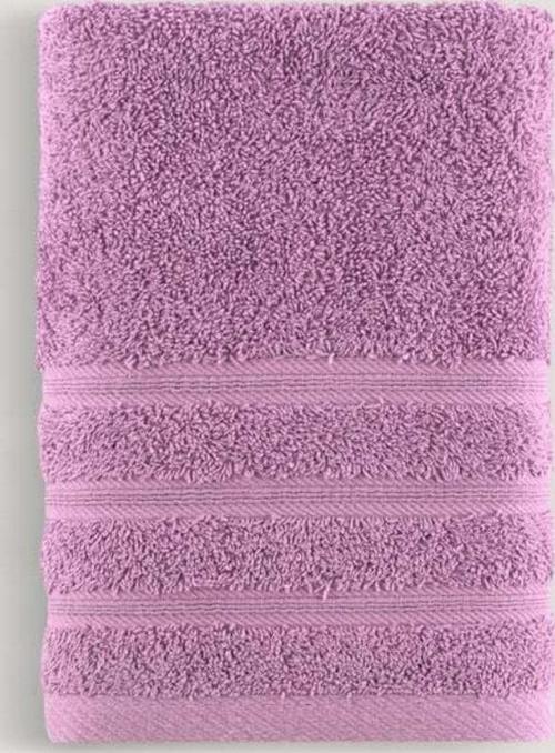 Pure Bukle Bordürlü Havlu Eflatun 50X90