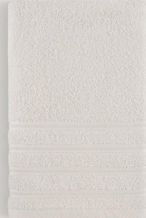 Pure Bukle Bordürlü Havlu Ekru 70X140