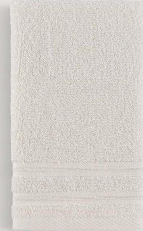 Pure Bukle Bordürlü Havlu Ekru 90X150