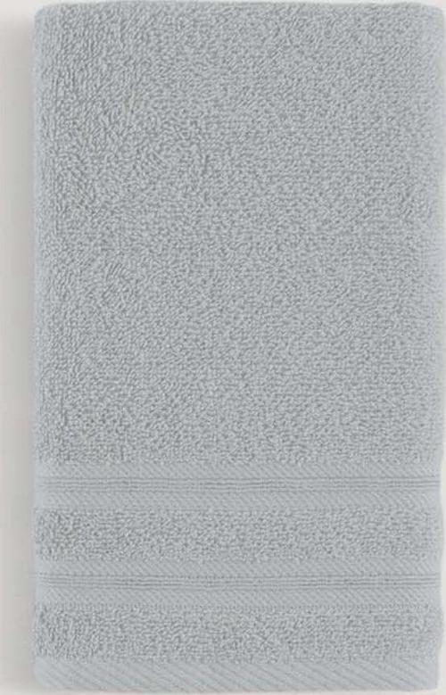 Pure Bukle Bordürlü Havlu Grı 30X50