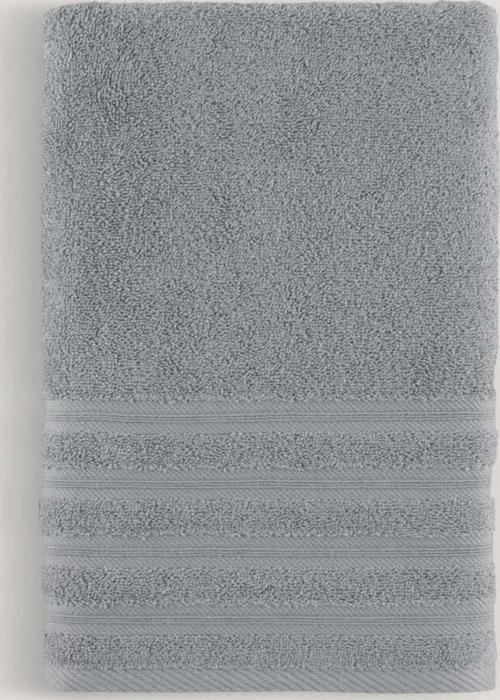 Pure Bukle Bordürlü Havlu Koyu Grı 70X140