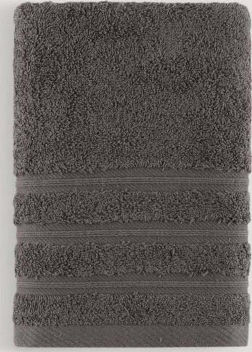 Pure Bukle Bordürlü Havlu Koyu Kahve 50X90