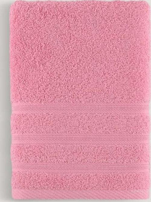 Pure Bukle Bordürlü Havlu Koyu Pembe 50X90