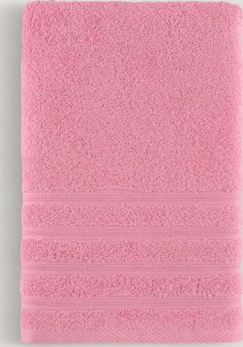 Pure Bukle Bordürlü Havlu Koyu Pembe 70X140