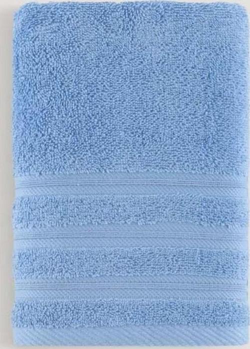 Pure Bukle Bordürlü Havlu Mavı 50X90
