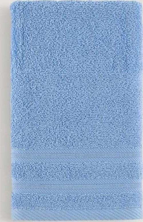 Pure Bukle Bordürlü Havlu Mavı 90X150