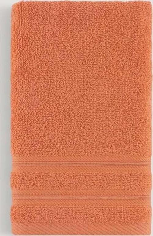 Pure Bukle Bordürlü Havlu Oranj 90X150