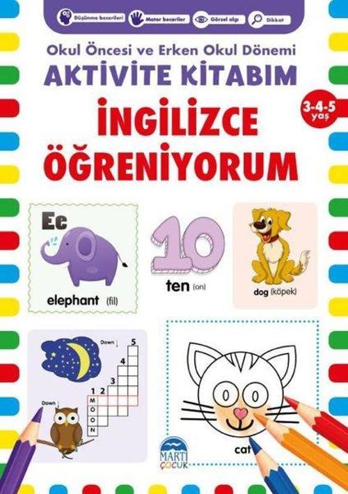 Aktivite Kitabım - İngilizce Öğreniyorum 3 - 4 - 5 Yaş