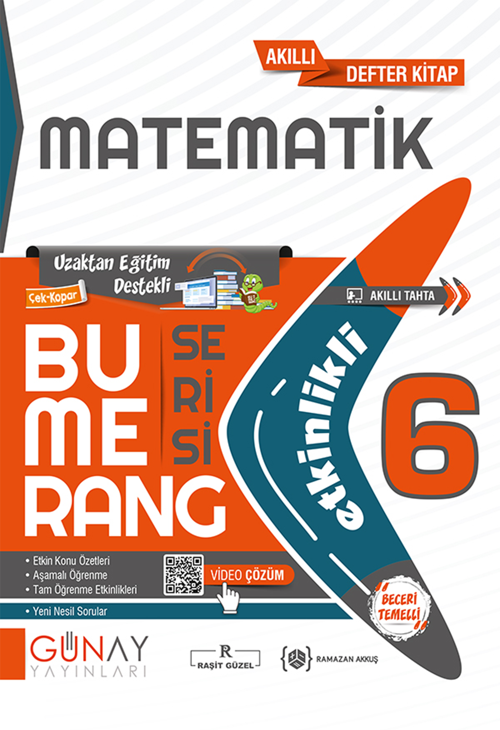 6.Sınıf Bumerang Matematik Etkinlikli Akıllı Kitap 2022-2023
