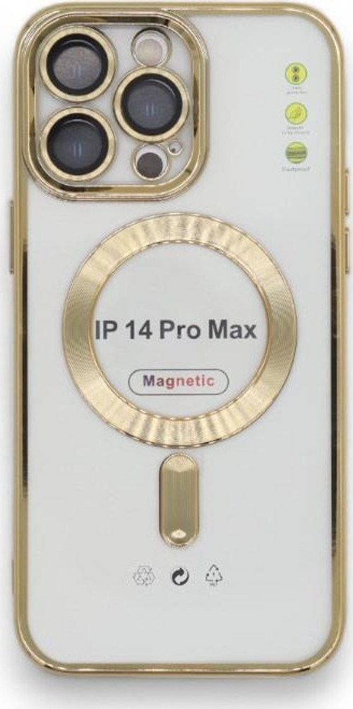 IPHONE 14 PRO MAX KROSS MAGSAFE SİLİKON TELEFON KILIFI GOLD