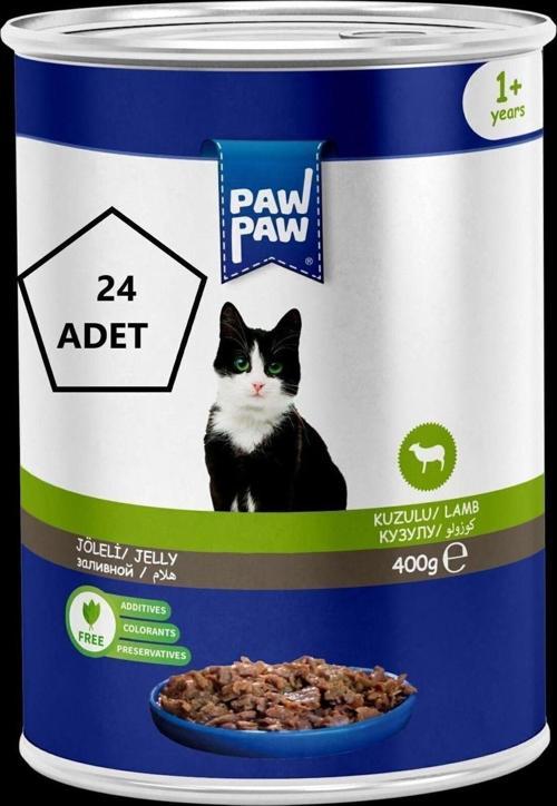 (Klassmama) Joleli Kuzu Etli Yetişkin Kedi Konservesi 400Gr 24'Lü