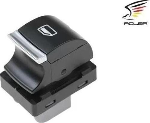 4F0959855B Cam Açma Anahtarı Tekli Krom - Audı A3 2009-2013 - Q7 2010-2015 - Rs3 2011-2013