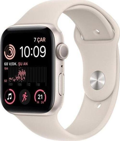 Watch SE 2.nesil GPS 44mm Starlight Aluminium Case with Starlight Sport Band - MNJX3TU/A