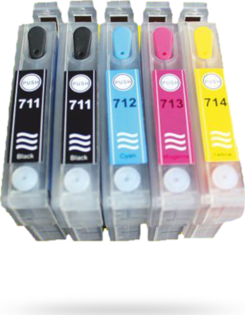 EPSON T0711H-T0711H-T1002-T1003-T1004 UYUMLU KOLAY DOLAN KARTUŞLAR (DOLU) Photoink MÜREKKEPLİ - BX31