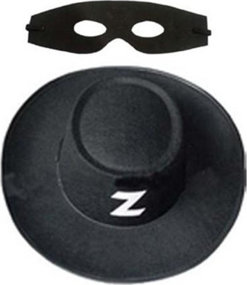 Zorro Şapka Maske Set Yetişkin