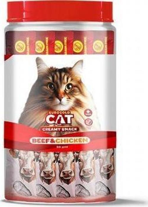 Cat Sıvı Kedi Ödülü Dana - Tavuk Etli 30x15Gr