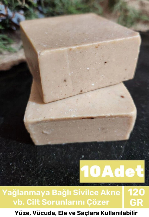 Lüks %100 Doğal Güzel Kokulu El Yüz Saç Vücut Cilt Orijinal Bitkisel Argan Sabunu 120G - 10 Adet