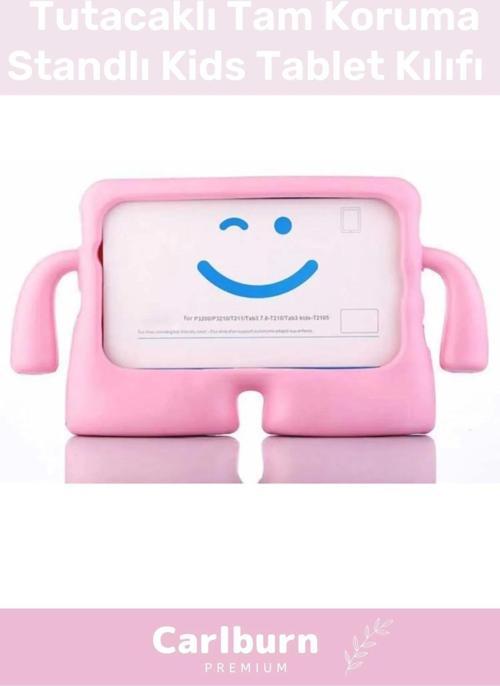 Özel Üretim Apple Samsung Uyumlu 8.7 Inç Yumuşak Dokulu Tutacaklı Tam Koruma Standlı Kids