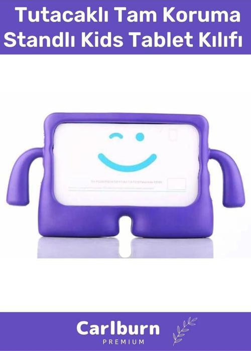 Özel Üretim Apple Samsung Uyumlu 8.7 Inç Yumuşak Dokulu Tutacaklı Tam Koruma Standlı Kids
