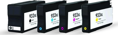 4 ADET HP 932XL/933XL UYUMLU KARTUŞLAR - HP 6700/ 6100/ 7510/ 7110/ 7610/ 7612 UYUMLU