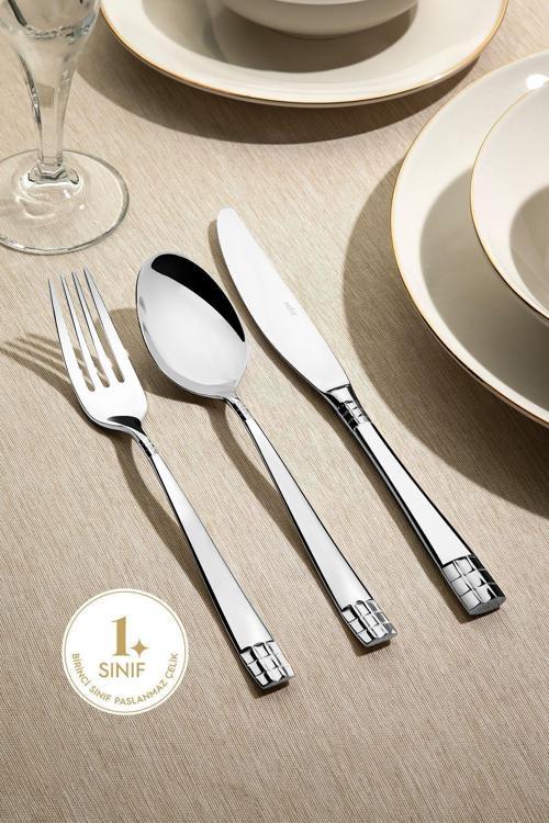 didim 72 parça çatal kaşık bıçak takımı - çatal kaşık bıçak seti 18/10 paslanmaz çelik