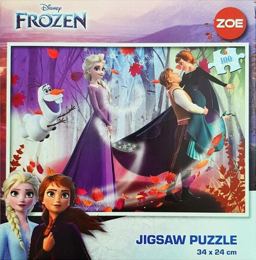 Çocuk Yapboz 100 Parça Frozen Karlar Ülkesi Puzzle