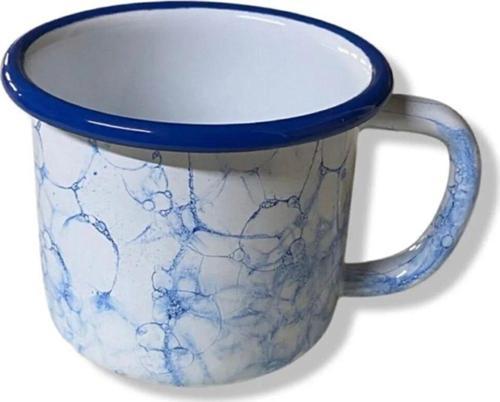 Mavi Emaye Büyük Çorba Kupası 350Ml