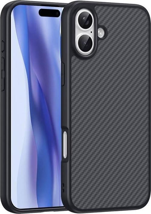 Apple iPhone 16 Plus Kılıf Magsafe Şarj Özellikli Karbon Fiber Tasarımlı Zore Elnino Kapak