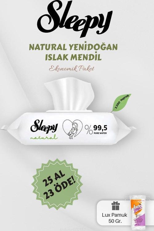 Yenidoğan 90' lı Islak Mendil 25 AL 23 Öde Hediyeli